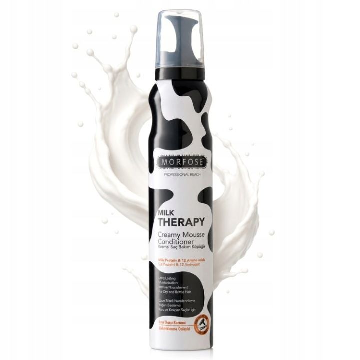 MORFOSE MILK THERAPY CREAMY MOUSSE MLECZNA ODŻYWKA W PIANCE DO WŁOSÓW 200ML