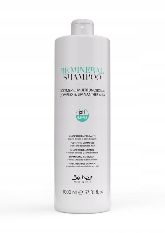 Be Hair Be Mineral szampon mineralny regeneracja i nawilżenie 1000 ml