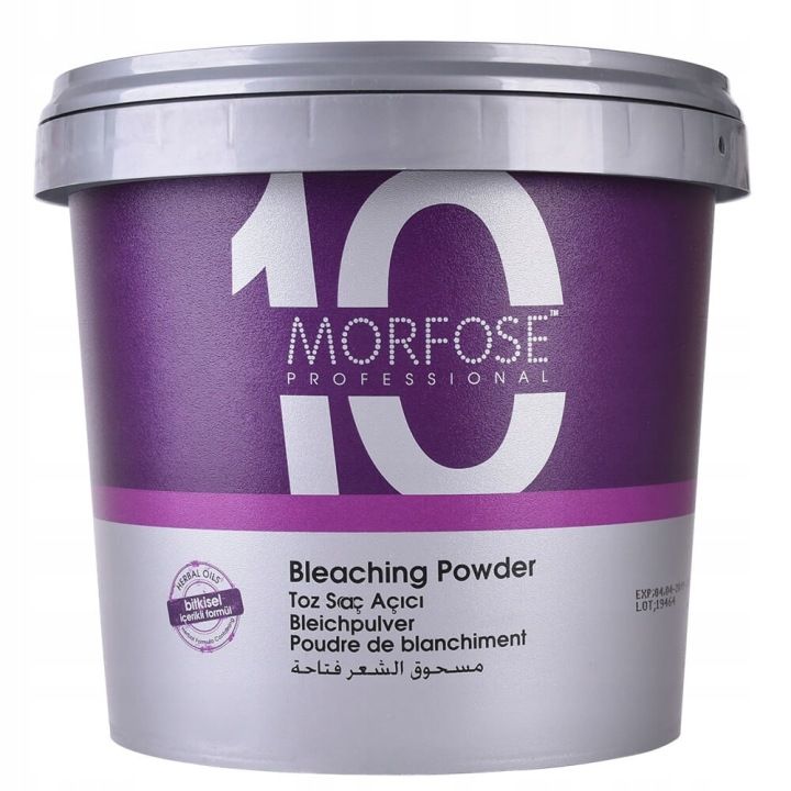 MORFOSE PROFESSIONAL 10 POWDER ROZJAŚNIACZ NIEBIESKI 900 G + OLEJEK 10 ML