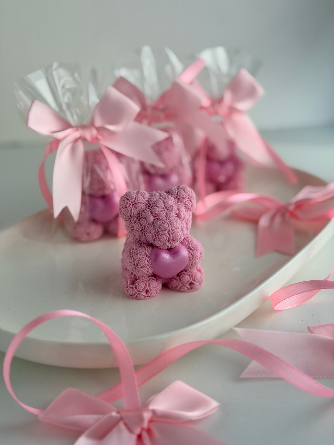 Miś | Malina - Mydło Glicerynowe Ozdobne