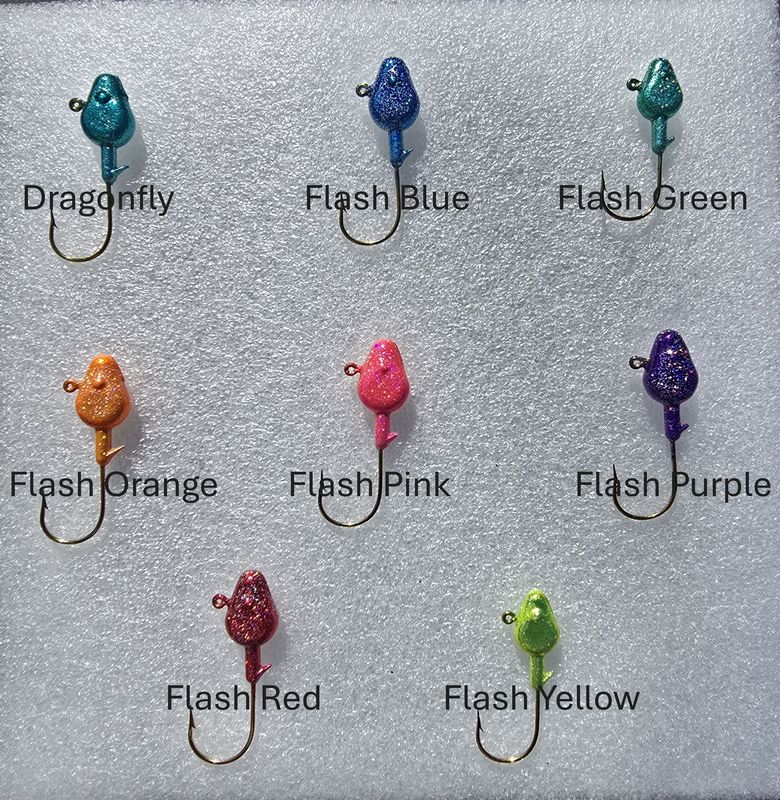 Minnow Head Jigs - Flash colors