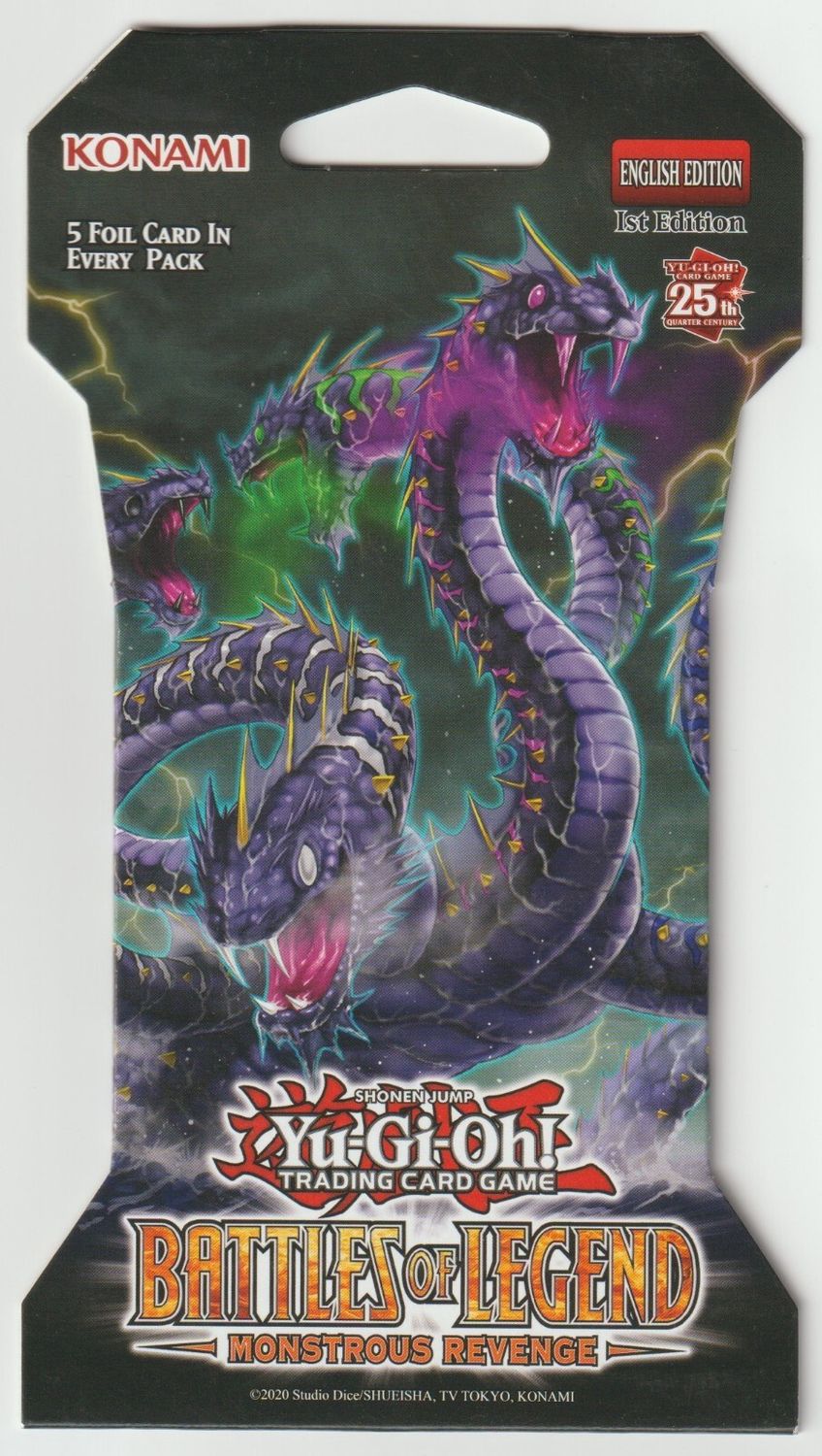YuGiOh! BoL Monstrous Revenge Booster Pack Sleeved