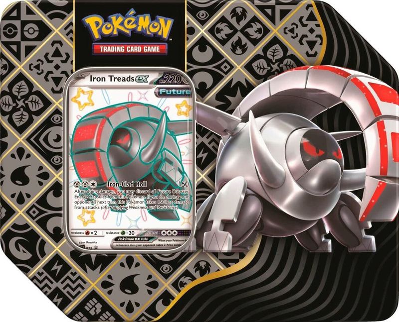 Pokemon Iron Treads Paldean Fates Tin