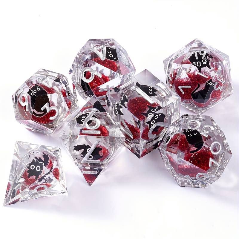 Cat Liquid Core Dice Set