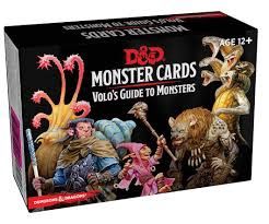 Dungeons and Dragons Monster Cards Volo&#39;s Guide To Monsters