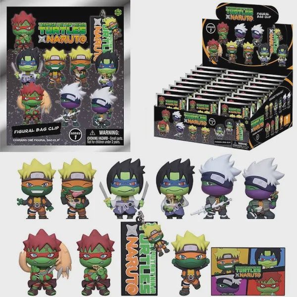TMNT x Naruto Blind Bag Keychain Clip