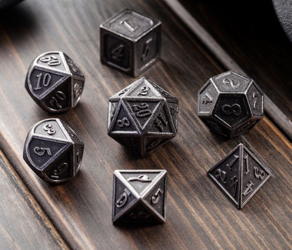 Iron Boxed Dice Set