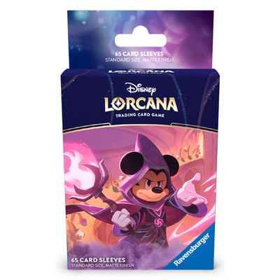 Card Sleeves: Disney Lorcana- Reign of Jafar- Mickey Mouse, Wayward Sorcerer (65ct)