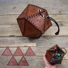 Leather D20 Dice Pouch