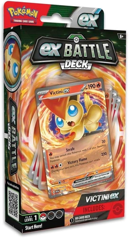 Pokemon TCG: Ex Battle Deck (2 Types) (Victini ex  or Miraidon ex)