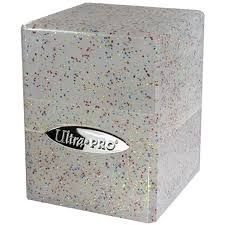 Ultra-Pro Deckbox Satin Cube Glitter Clear