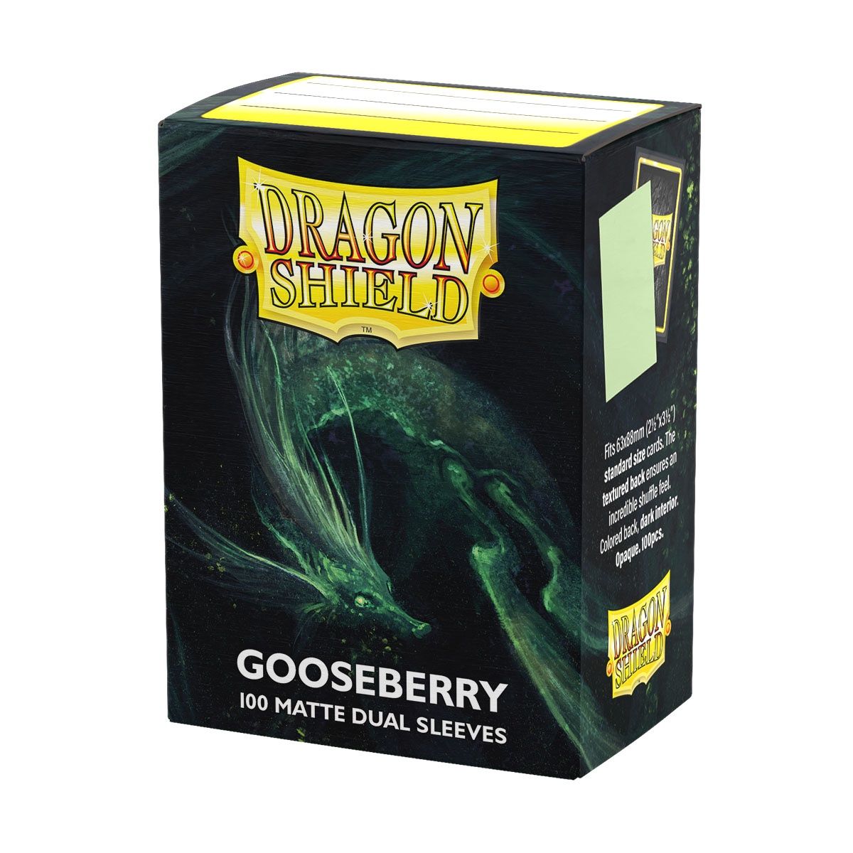 Dragon Shield Sleeves: Standard DUAL- Matte Gooseberry (100 ct.)