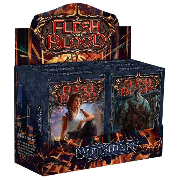 Flesh and Blood TCG: Outsiders Blitz Deck Display (6 Decks)