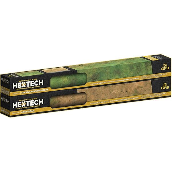 Battlefield in a Box: Hextech Terrain- Wave 4- Game Mat- Grasslands/Arid/Urban