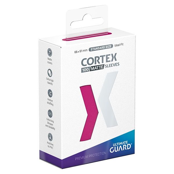 Card Sleeves: Cortex Standard Size- Matte, Colour: Pink