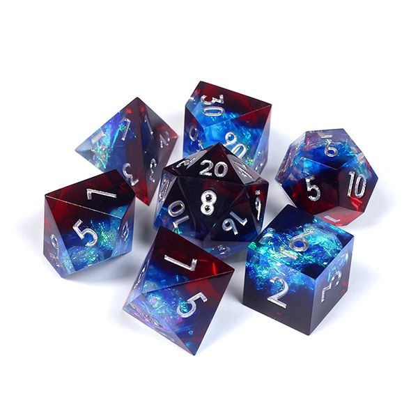 Dice: VHS Dice 7 Piece Set, Style: Plasmic Punch