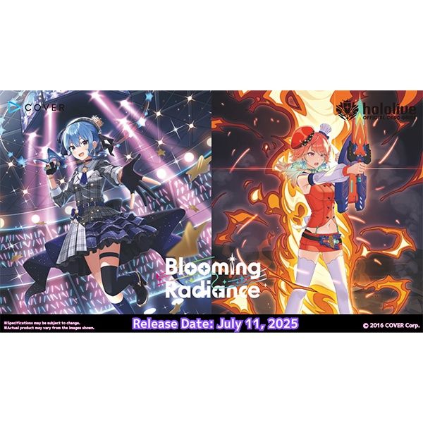 Hololive OCG: Blooming Radiance Booster Display