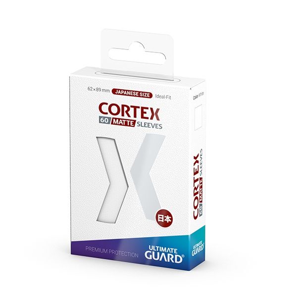 Card Sleeves: Cortex Japanese Size- Matte (60 ct.), Colour: White