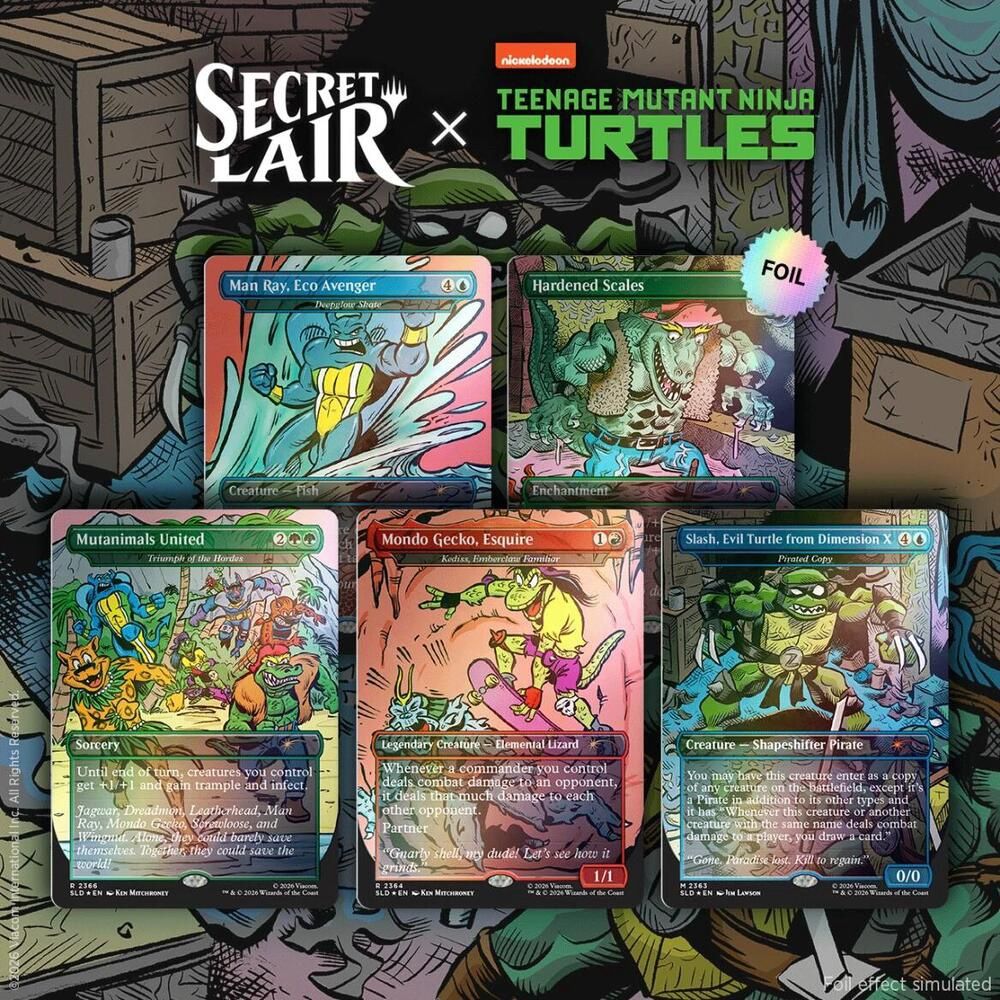 MTG: Secret Lair Drop- TMNT, Style: The Mighty Mutanimals