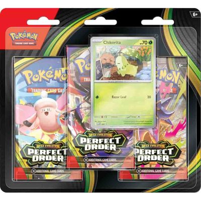 Pokemon TCG: Mega Evolution 03 Perfect Order- 3- Booster Blister