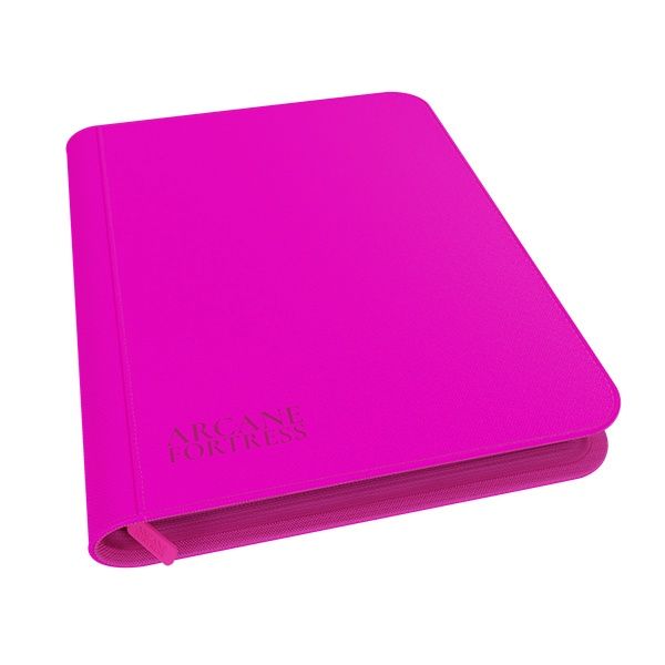 Binder: 9Pocket Zippered- Neon Color- Pink