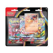 Pokemon TCG: Mega Evolution 04 Chaos Rising- 3- Booster Blister