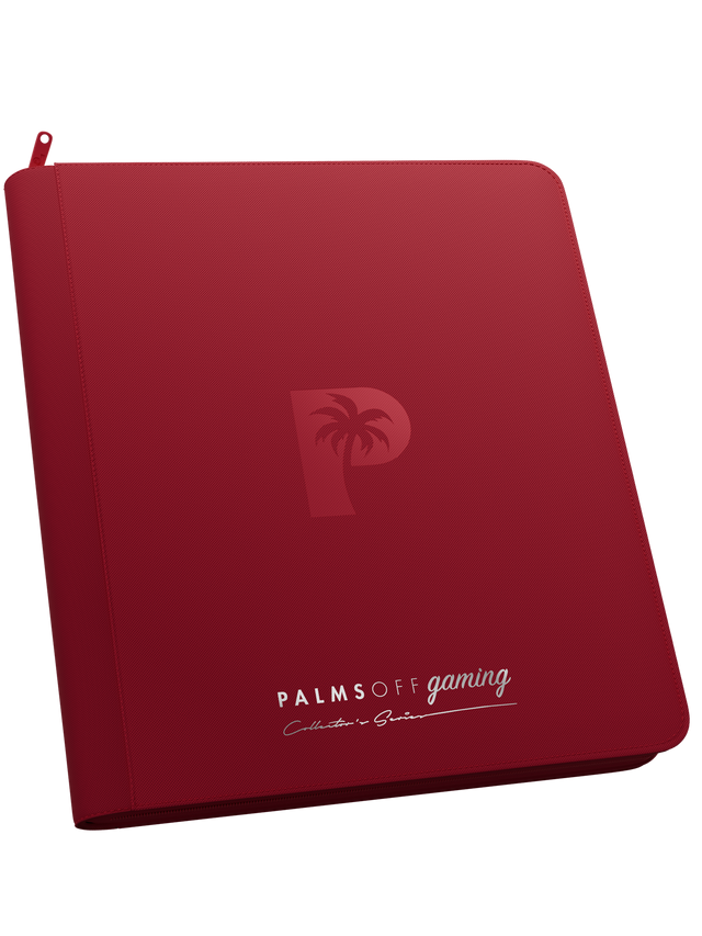 PALMSOFF 12 pocket binder in red