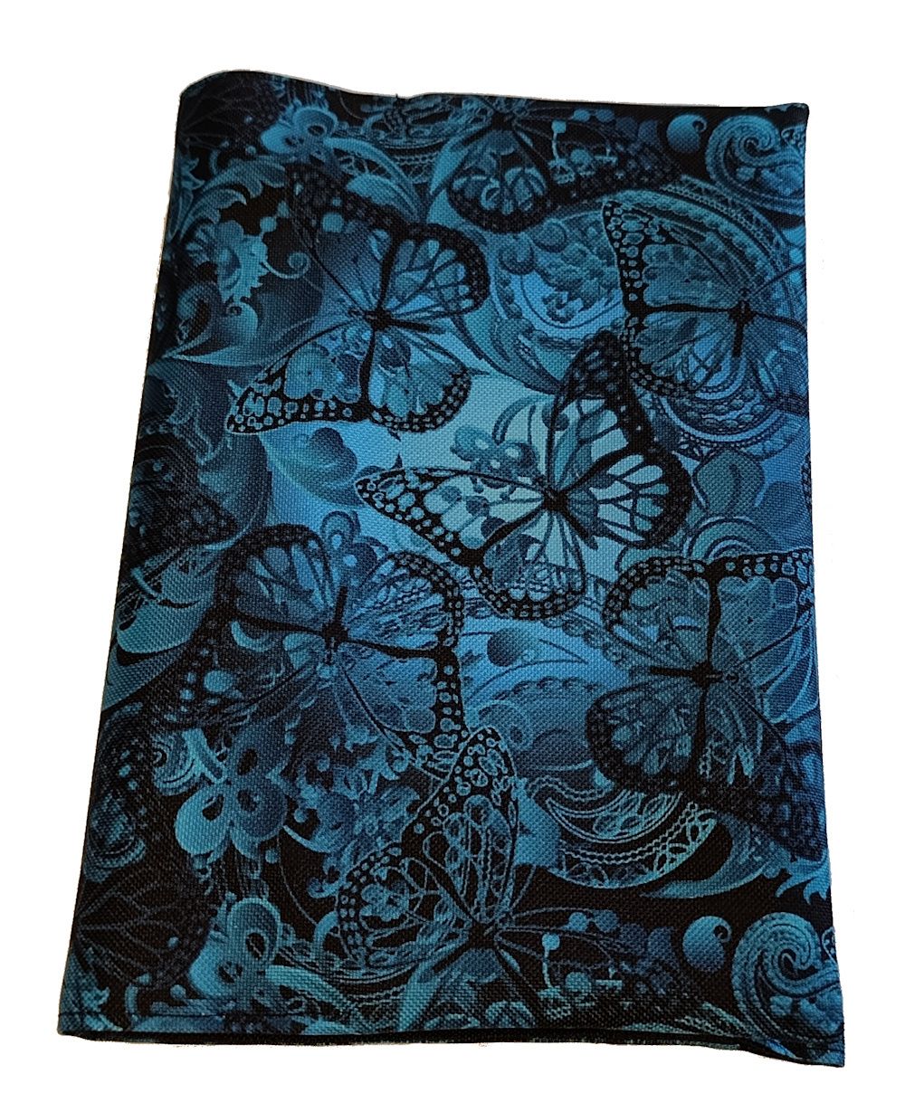 otulacz na książkę w motyle z wodoodpornego materiału 