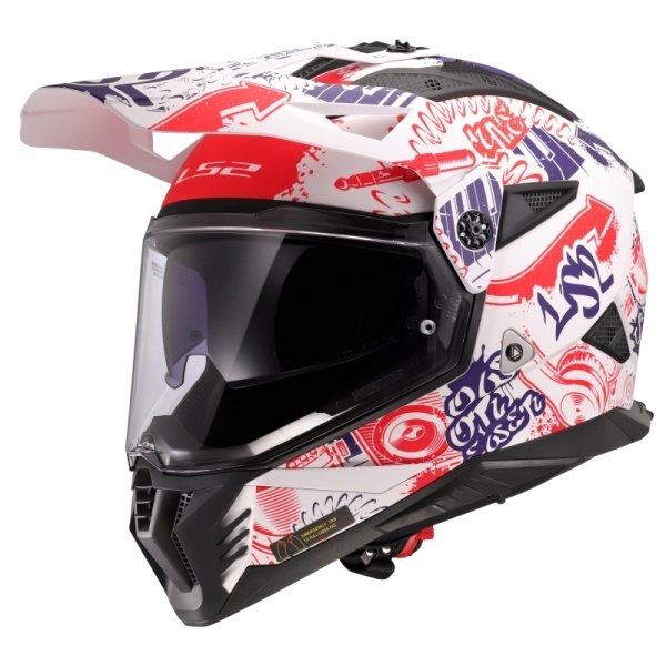 Kask Ls2 MX702 Pioneer II Crazy Matt Fantasy M.Wh.R.B. M -06  (Matowy)