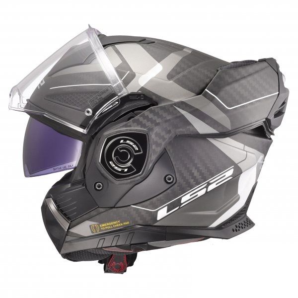 Kask Motocyklowy, Kask LS2 FF901 ADVANT X Carbon HORIZON Matt Silver .Gr.