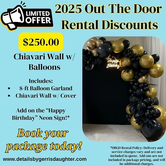 Chiavari Wall with Balloons