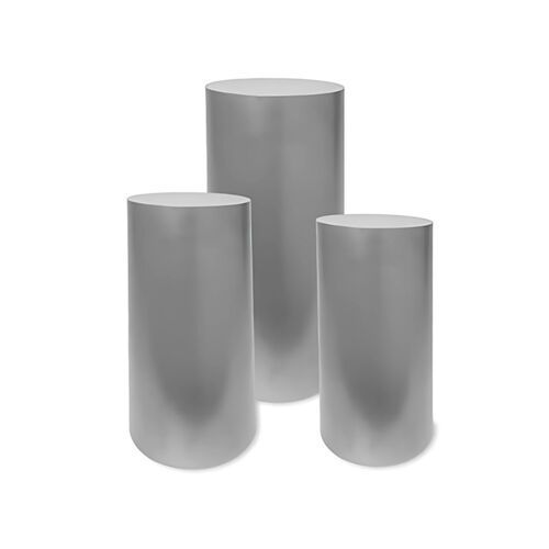 3pc Silver Pedestals