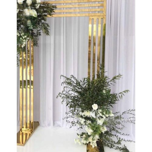 Gold Metal Rectangle Arch