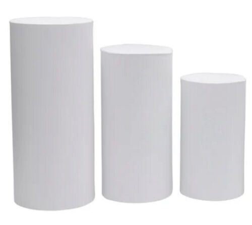 White Pedestal Set (3)