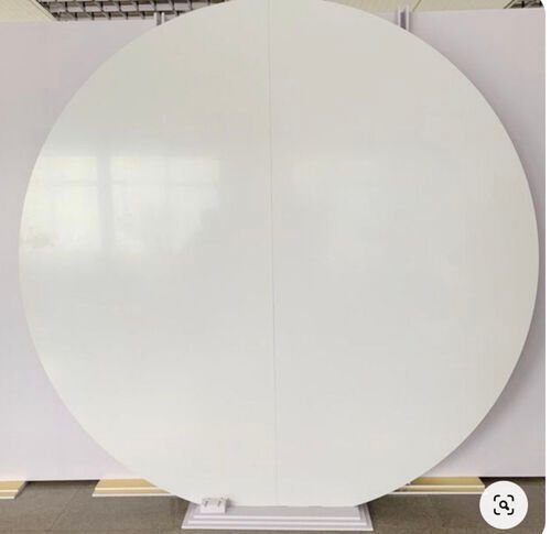 White Round Backdrop