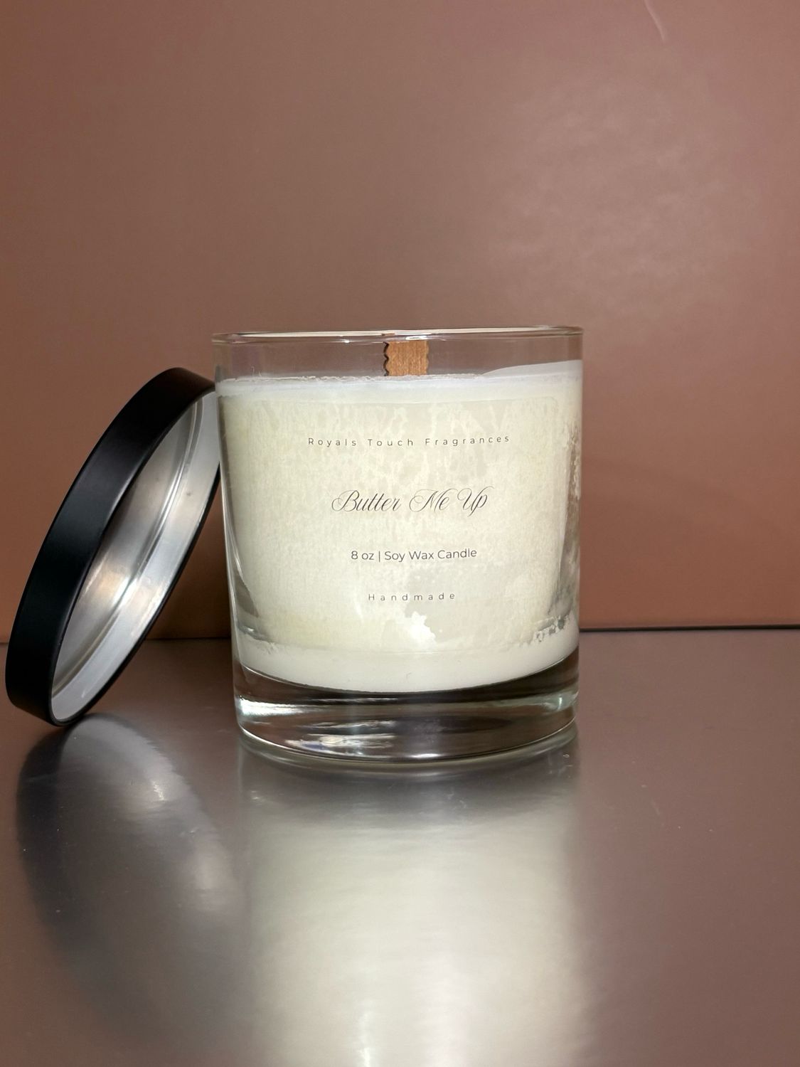 Butter Me Up 8 oz Wooden Wick Candle