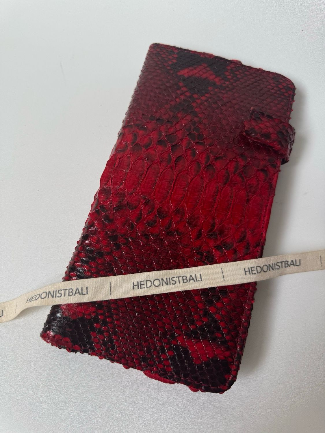 Genuine python skin document wallet travel organiser