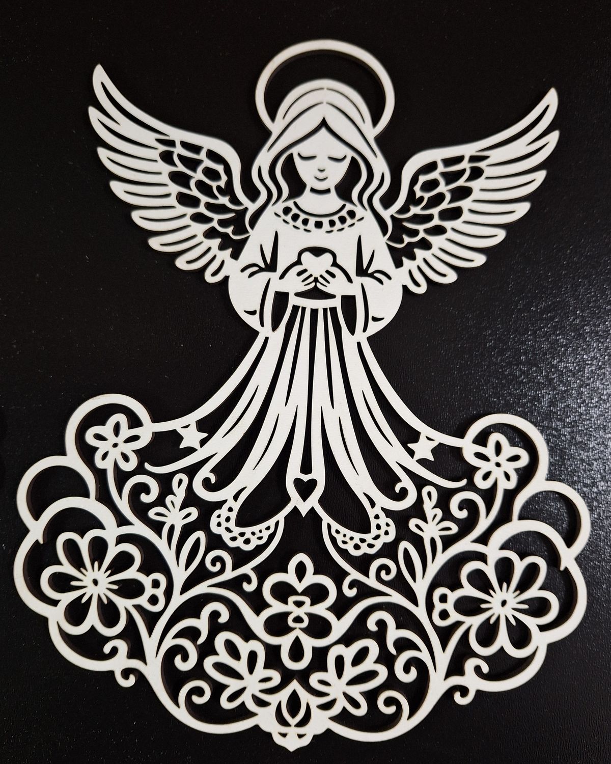 Aniołek na choinkę.