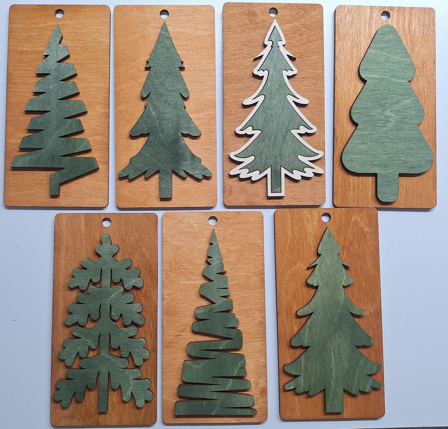 Choinki plakietki do zawieszenia