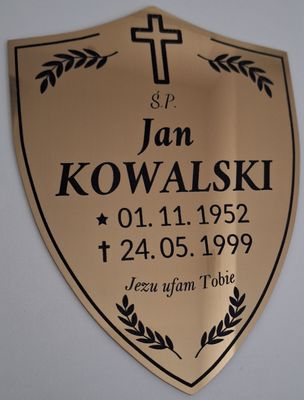 Tabliczki i szyldy nagrobkowe