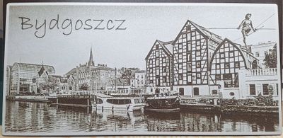 Bydgoszcz Przechodzący przez rzekę