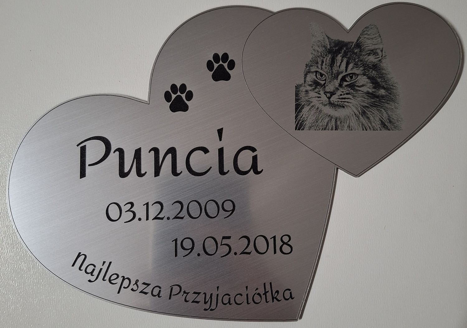 Szyld nagrobkowy Pupil 20cm x 15cm Standard