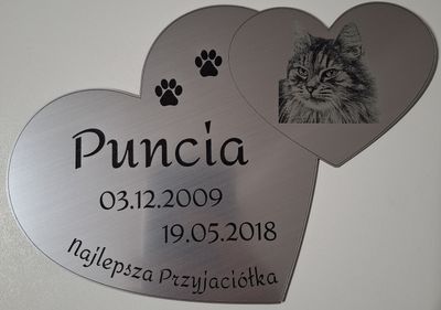 Szyld nagrobkowy Pupil 20cm x 15cm Standard