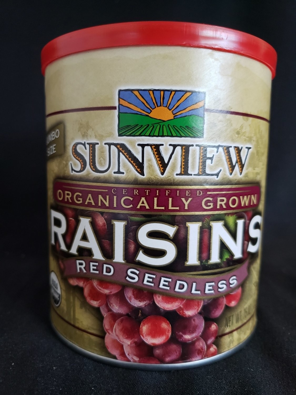 Red Seedless Raisins, Organic  15 OZ