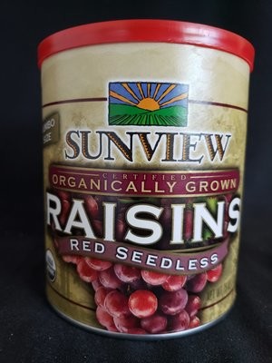Red Seedless Raisins, Organic 15 OZ