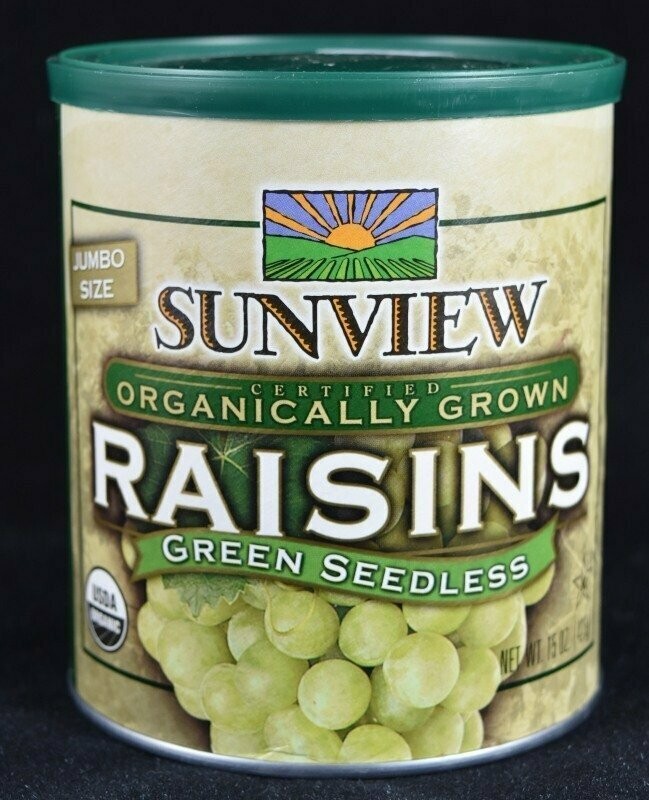 Yellow Seedless Raisins, Organic 15 OZ