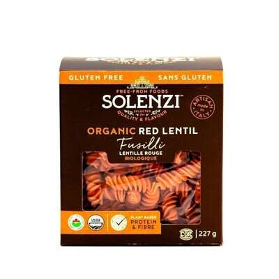 Red Lentil Fusilli Pasta, Organic