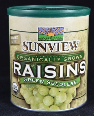 Green Seedless Raisens, Organic 15 OZ