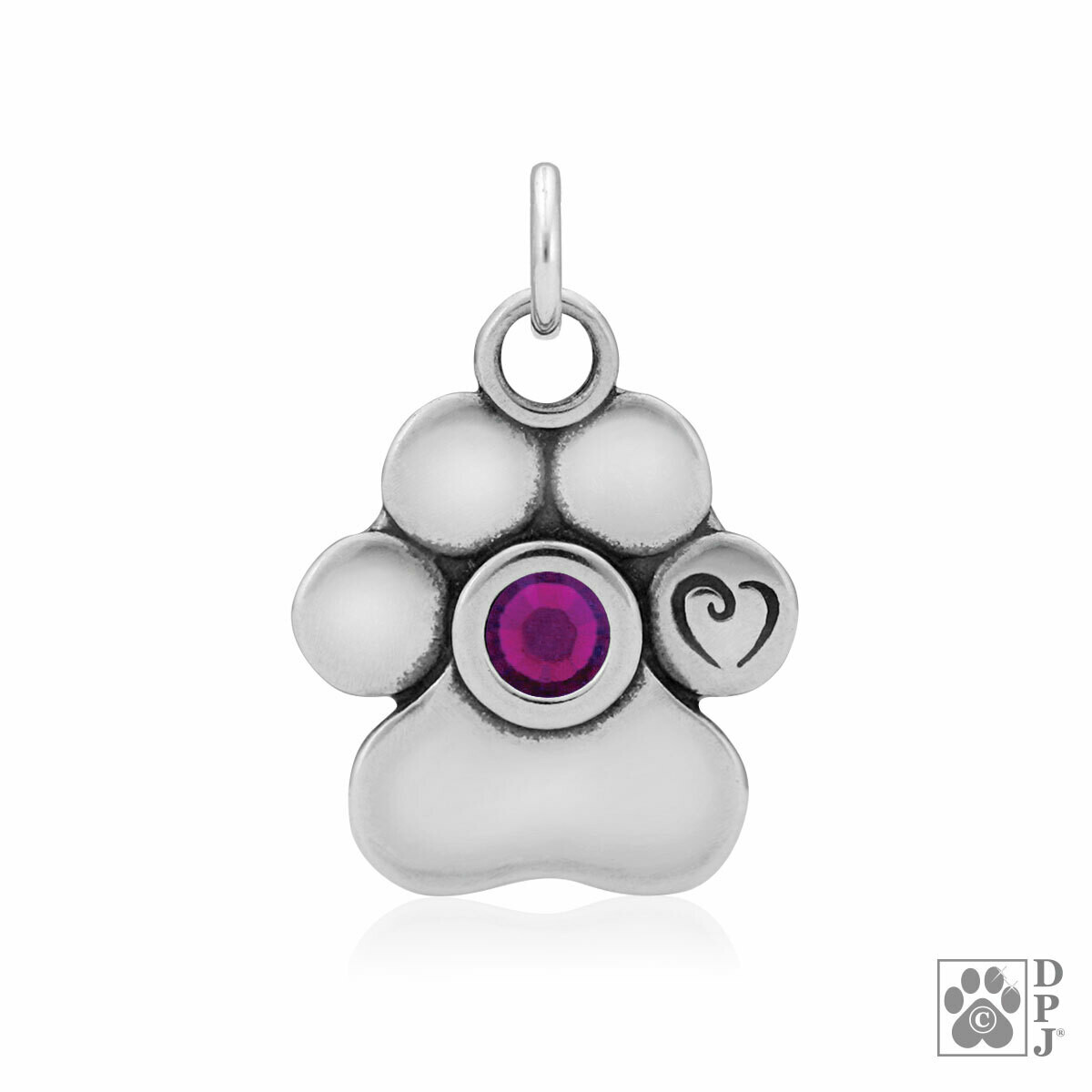 Sterling Silver Unconditional Love w/Amethyst Pendant