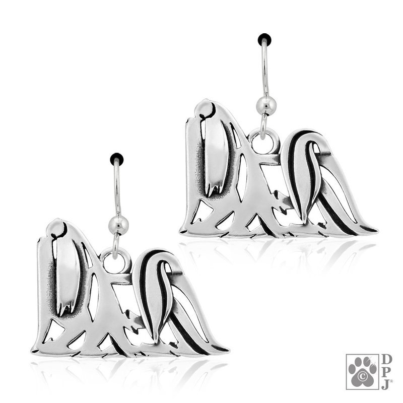 “MALTESE SHOW CUT” EARRINGS